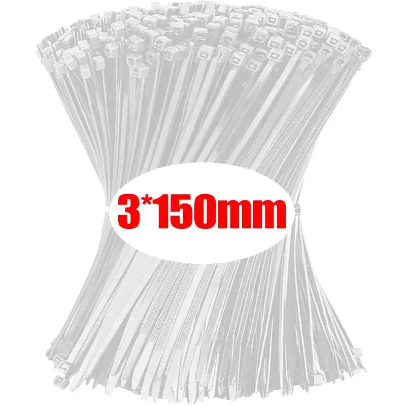Colliers de Serrage type Serflex Blancs 3x 150 mm pour votre vélo