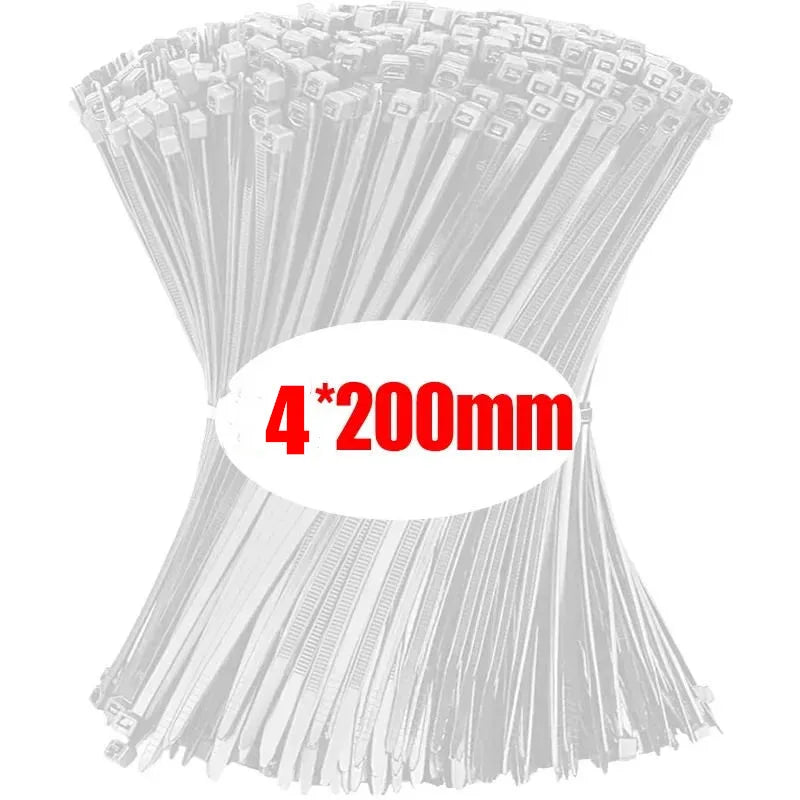 Colliers de Serrage type Serflex Blancs 4 x 200 mm pour votre vélo