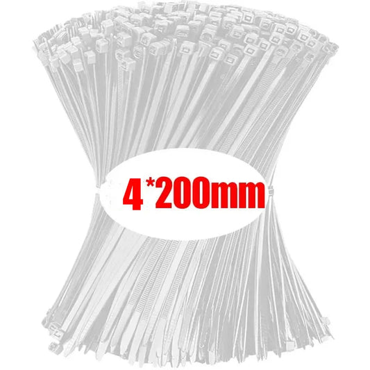 Colliers de Serrage type Serflex Blancs 4 x 200 mm pour votre vélo